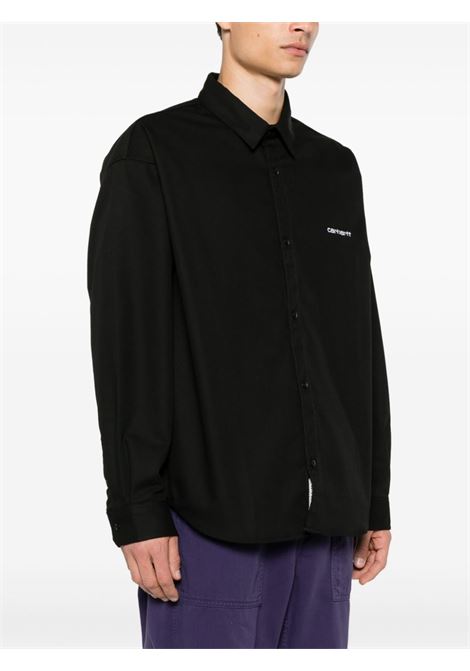 camicia module script uomo nera in poliestere CARHARTT WIP | I0337680D2.01